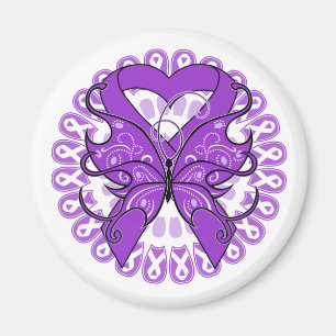 Aimant Cercle de papillon de lupus des rubans