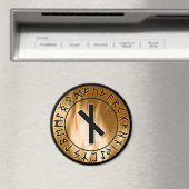 Aimant Cercle de rune de flamme orange [10. Nauthiz] Magn (In Situ (Lave-vaisselle))