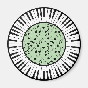 Aimant Cercle de touches de piano Design