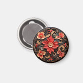 Aimant Cercle des fleurs 1 Baroque (Recto/Verso)