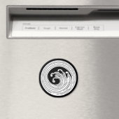 Aimant Cercle d'onde en forme de tourbillon (In Situ (Lave-vaisselle))