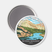 Aimant Cercle du Monument National du Río Grande del Nort (Recto/Verso)