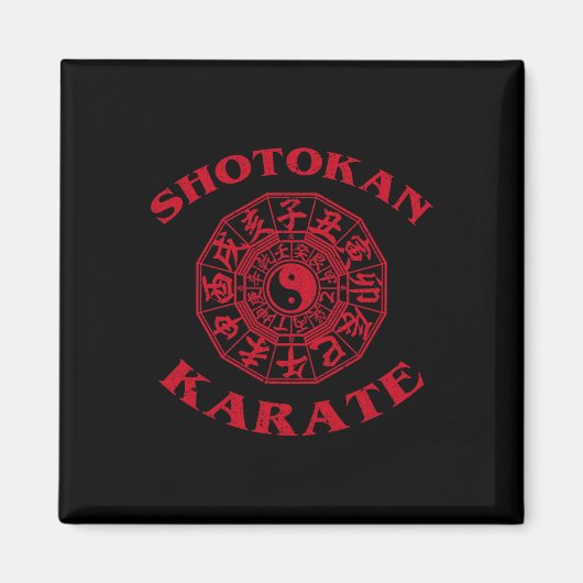 Aimant Cercle du zodiaque de karaté Shotokan (Devant)