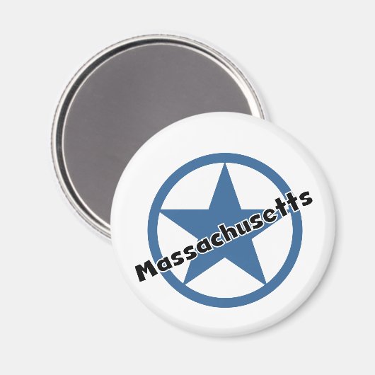 Aimant Cercle Massachusetts (Recto/Verso)