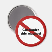 Aimant Cercle personnalisé avec bouton (Recto/Verso)