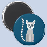 Aimant Cercler Lemur<br><div class="desc">Un joli design de Lémur à la Bague pour les amoureux des animaux. Art original de Nic Squirrell.</div>