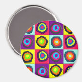 Aimant Cercles colorés arrière-plan (Recto/Verso)