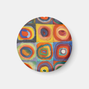 Aimant Cercles concentrés Carré de Kandinsky