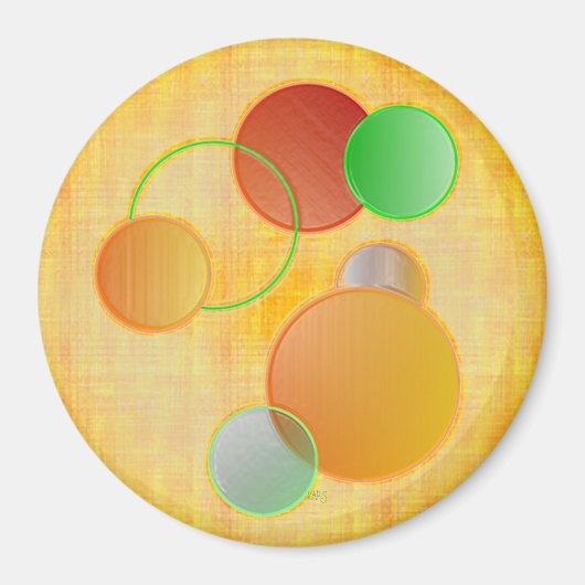 Aimant Cercles dimensionnels (Devant)