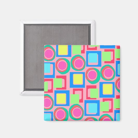 Aimant Cercles et Carrés (Recto/Verso)