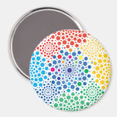 Aimant Cercles Mandala 3 (Recto/Verso)