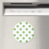 Aimant Cercles Pois Pistachio Green (In Situ (Lave-vaisselle))