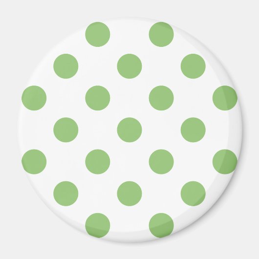 Aimant Cercles Pois Pistachio Green (Devant)