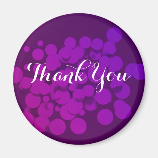 Aimant Cercles pourpres Merci Arrière - plan Abstrait (Devant)
