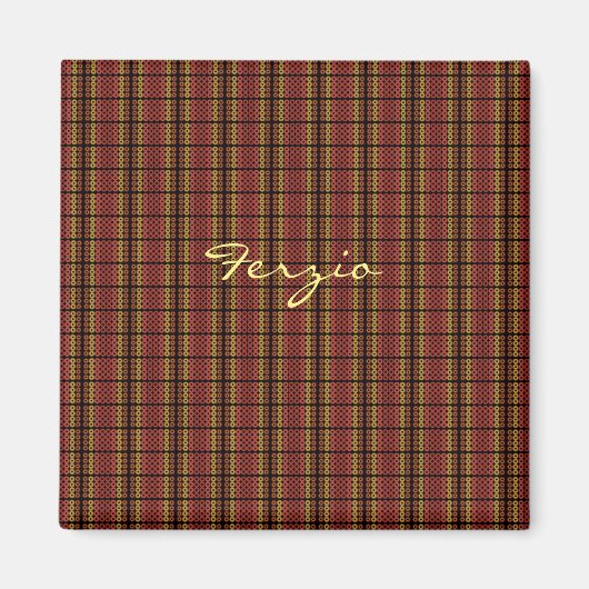 Aimant Cercles rétro chauds (Devant)