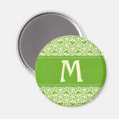 Aimant Cercles shamrocks Monogramme A (Recto/Verso)