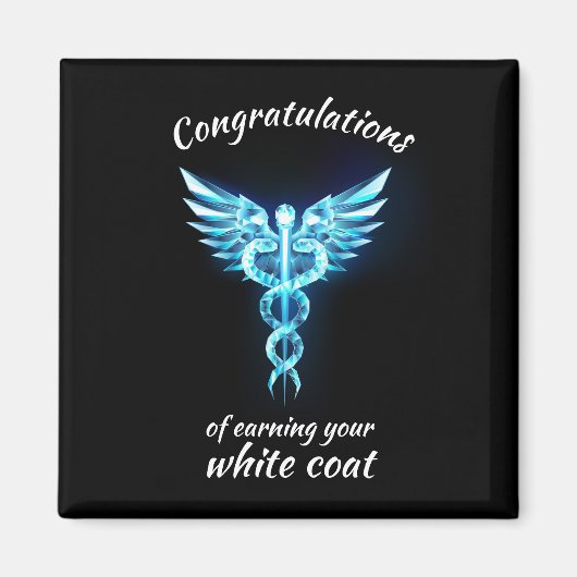 Aimant Cérémonie de la robe blanche Crystal Médicale (Devant)