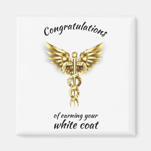 Aimant Cérémonie du manteau blanc Gold Médicale