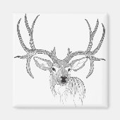 Aimant cerf, chasse aux cerfs, cerf muet, cerf de bébé, q (Devant)