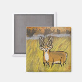Aimant Cerf dans l'aimant d'automne (Recto/Verso)