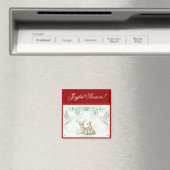 Aimant Cerf de Noël (In Situ (Lave-vaisselle))