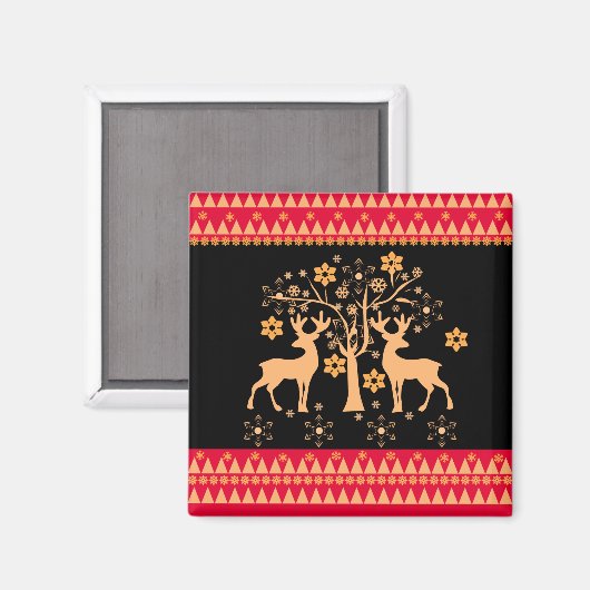 Aimant Cerf de Noël (Recto/Verso)