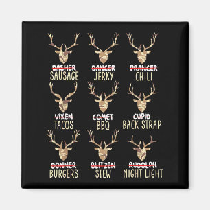 Aimant Cerf de Noël drôle Chasse aux cerfs Chasseurs Tout