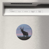 Aimant Cerf Mule D3 Lever du Soleil Buck (In Situ (Lave-vaisselle))