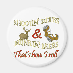 Aimant Cerfs communs potables de tir de bière