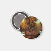 Aimant Cerfs Par Un Flux De Bois (Recto/Verso)