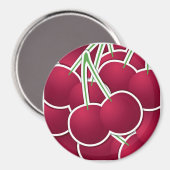 Aimant Cerise funky (Recto/Verso)