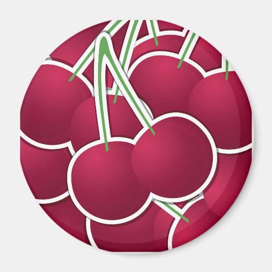 Aimant Cerise funky (Devant)