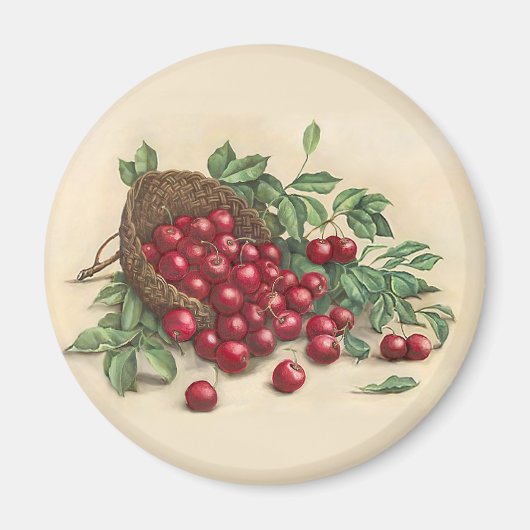 Aimant Cerises rouges sucrées (Devant)