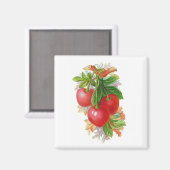 Aimant Cerises vintages (Recto/Verso)