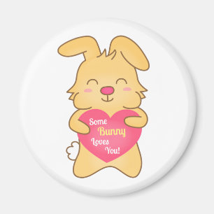 Aimant Certains lapins t'aiment, humour mignon