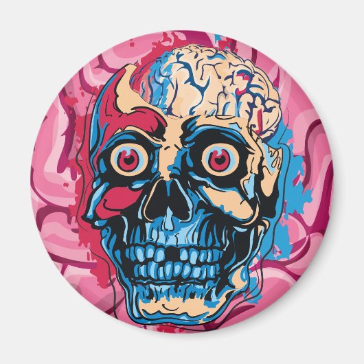 Aimant Cerveau de zombie (Devant)