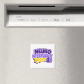 Aimant Cerveau neurodivergent et fier (In Situ (Lave-vaisselle))