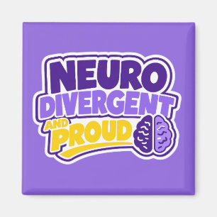 Aimant Cerveau Neurodivergent et Fier