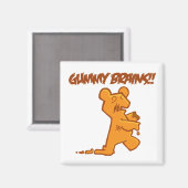 Aimant Cerveaux gommeux (Recto/Verso)