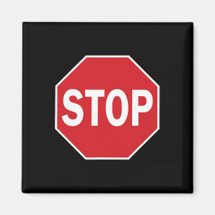 Aimant Cessez de signer Cadeau Novelty Road Signes Hallow
