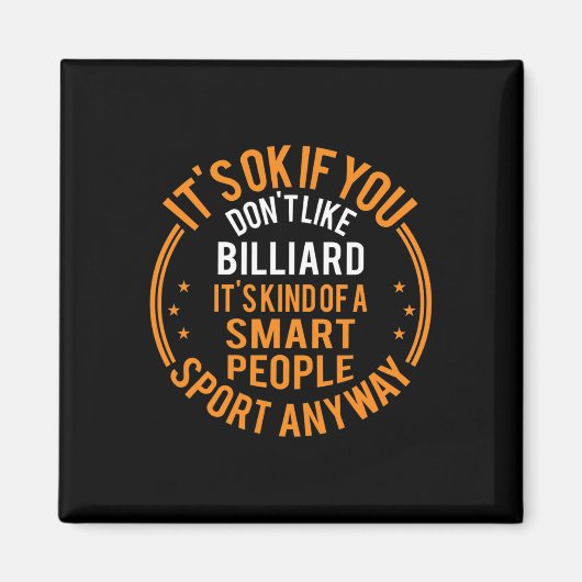 Aimant C'est bon si vous n'aimez pas Billiard Funny Billi (Devant)