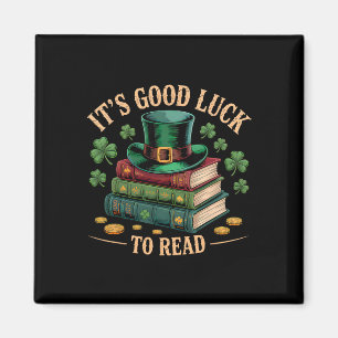 Aimant C'est Chanceux De Lire La Saint-Patrick Vintage Bo