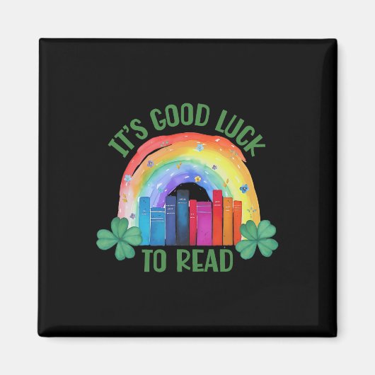 Aimant C'est Chanceux De Lire St Patrick's Day Enseignant (Devant)