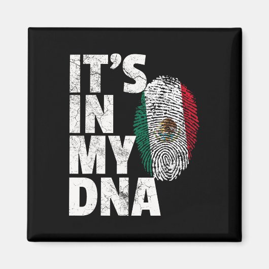 Aimant C'est dans mon Adn Mexicain drapeau Cinco De Mayo  (Devant)