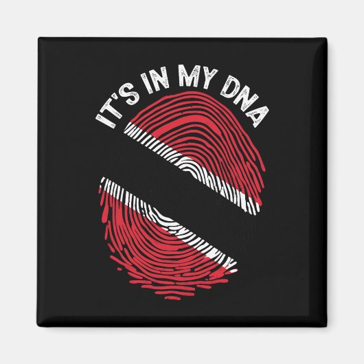 Aimant C'est dans mon Adn Trinité-et-Tobago Drapeau Fière (Devant)