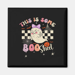 Aimant C'Est De La Feuille De Boite Ghost Retro Halloween