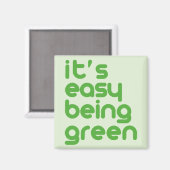 Aimant C'est facile d'être vert (Recto/Verso)