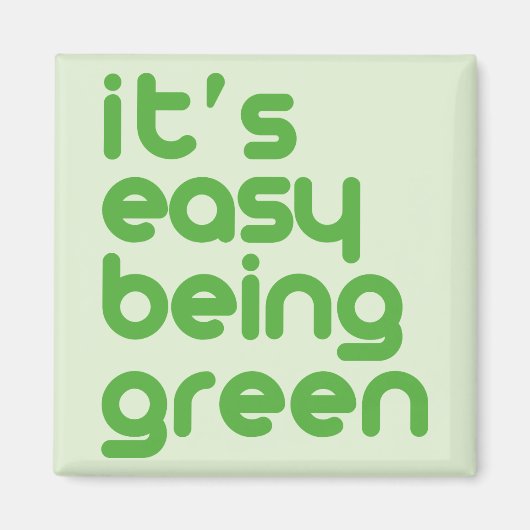 Aimant C'est facile d'être vert (Devant)