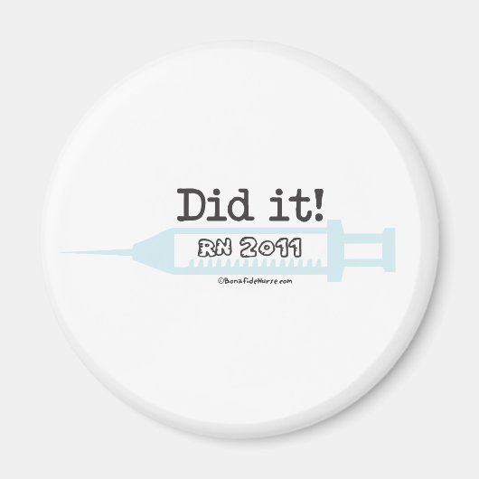 Aimant C'est fait ! RN 2012 Infirmière (Devant)