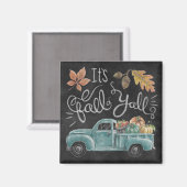 Aimant C'est Fall Y'all - Chalkboard Truck (Recto/Verso)